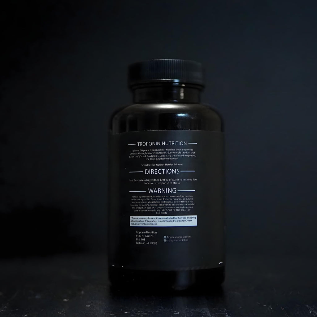 Back label with supplement facts and usage directions