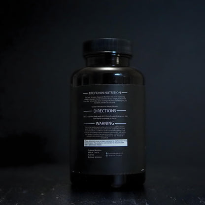 Back label with supplement facts and usage directions