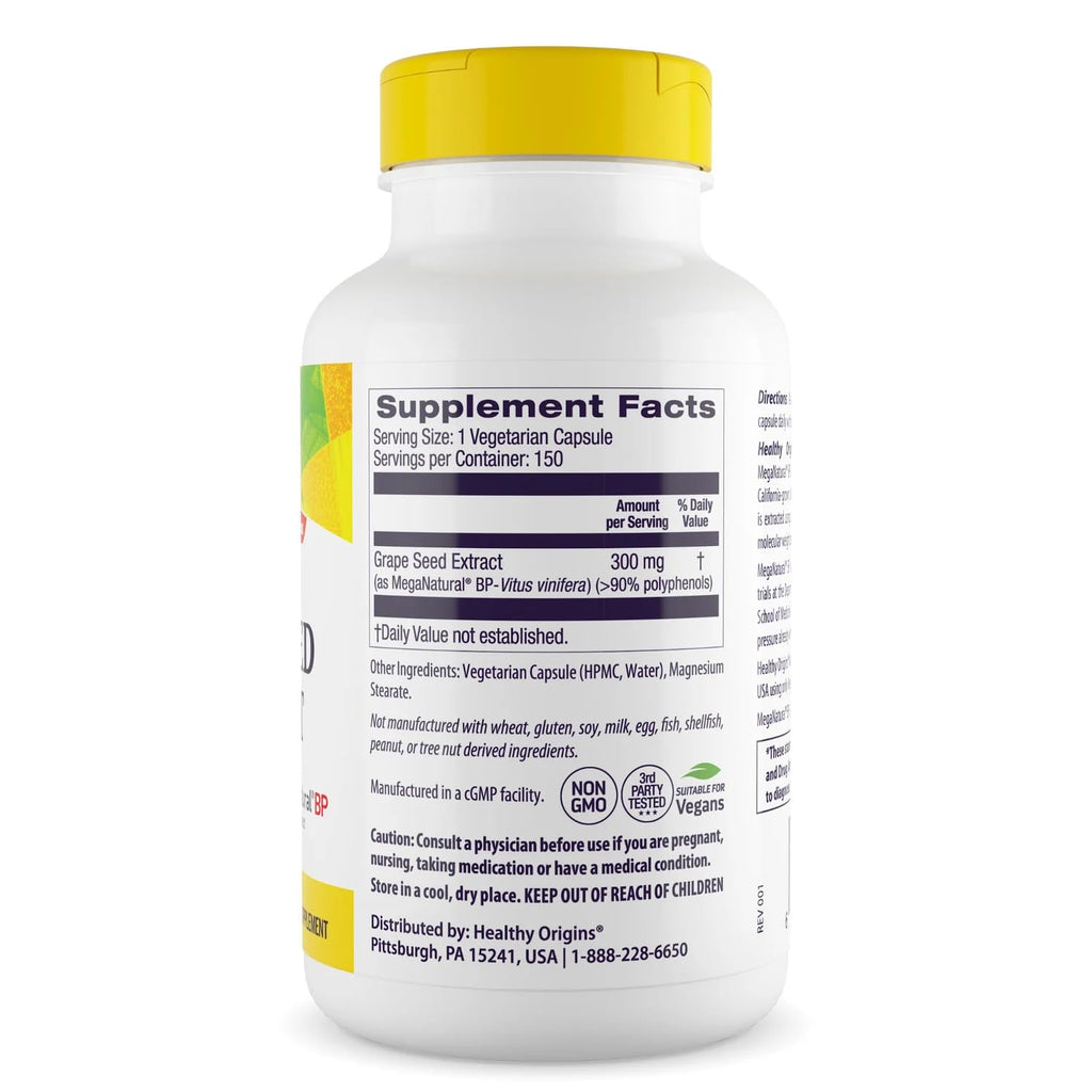 Healthy Origins 300mg MegaNatural BP capsules packaging
