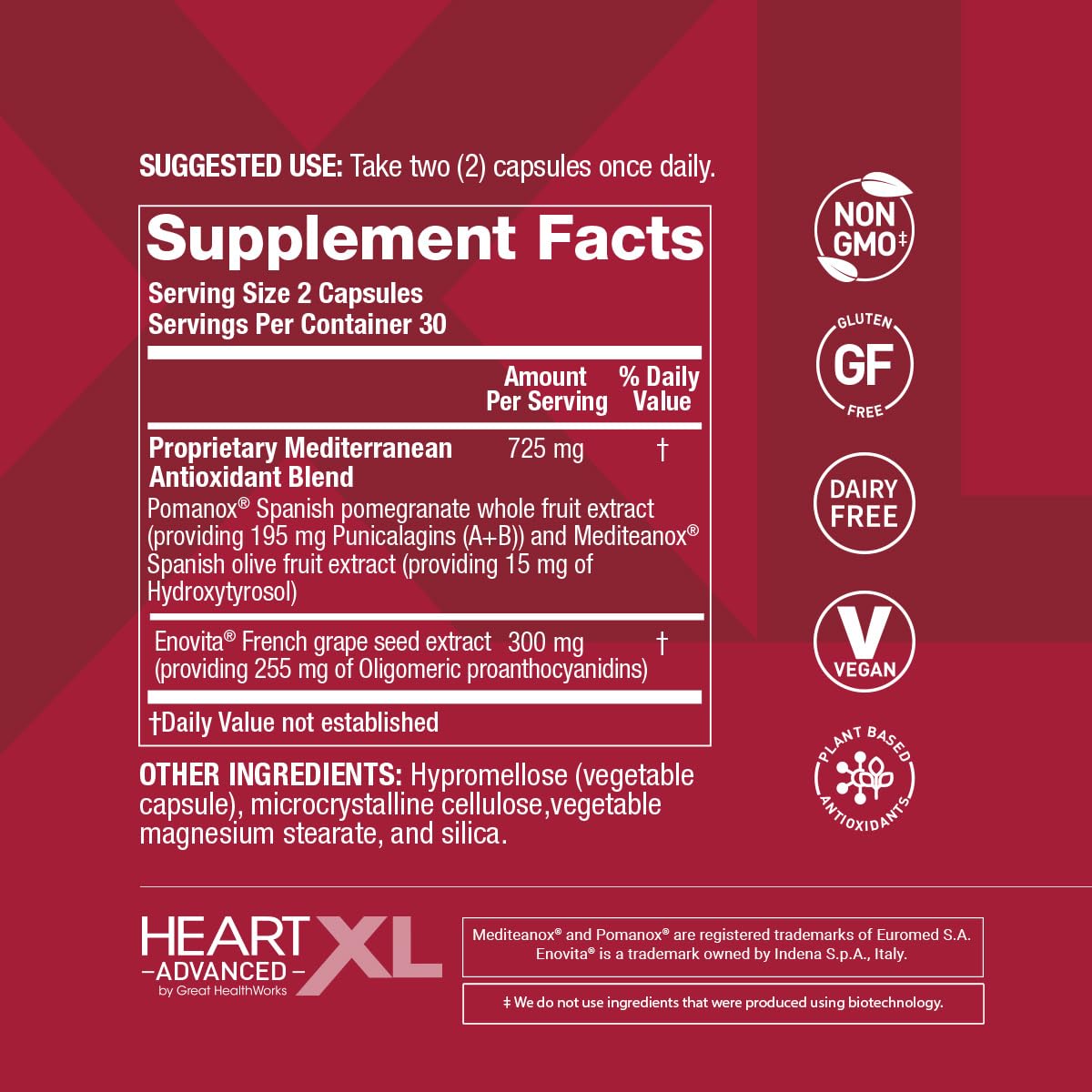 Authentic OmegaXL HeartXL Advanced imported heart supplement