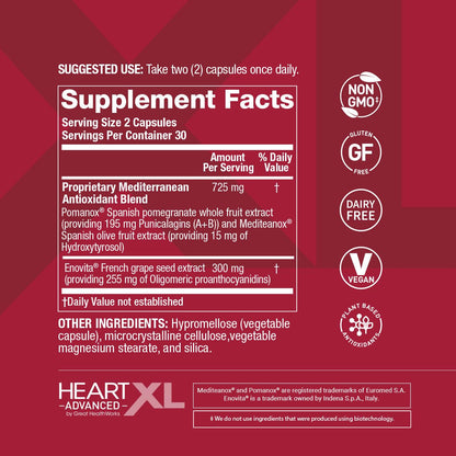 Authentic OmegaXL HeartXL Advanced imported heart supplement