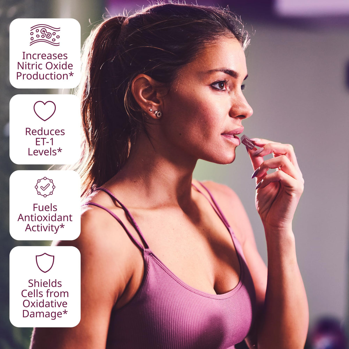 Vinia 30 count superfood chews for healthy blood pressure support