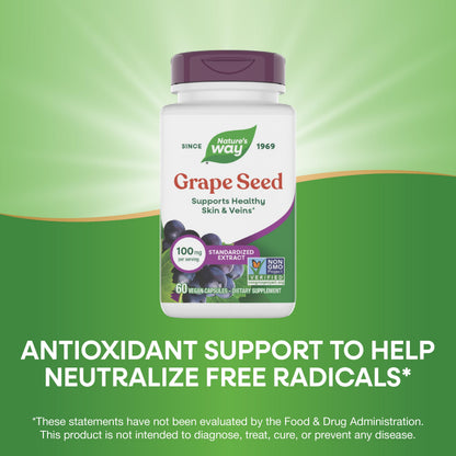 Nature's Way Non GMO Project Verified Grape Seed Extract Packaging Detail