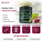 Top view of Herbpy 100 count dietary supplement bottle