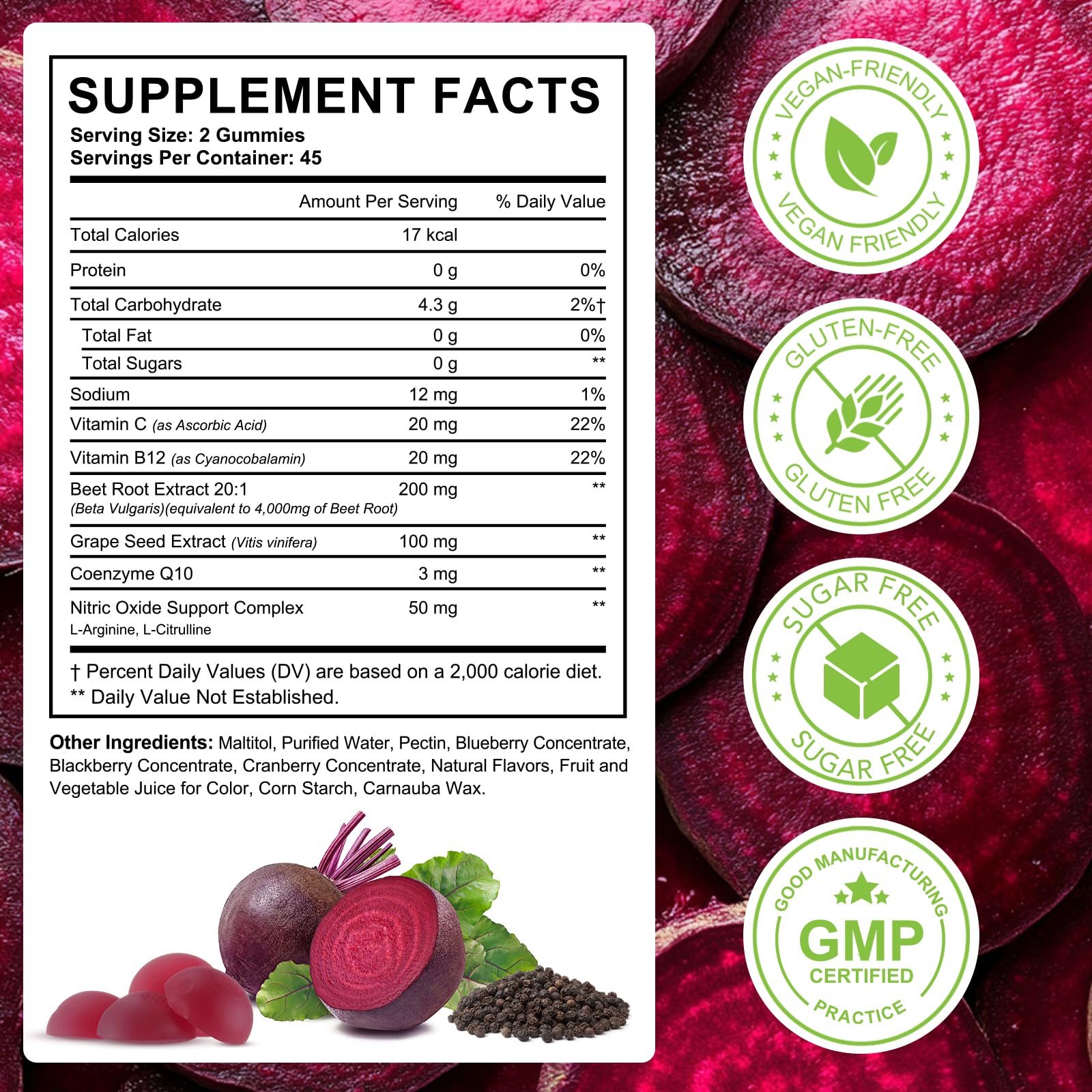 Echteyun 8-in-1 supplement ingredient highlight