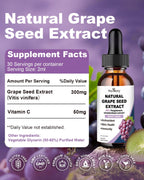 High potency grape seed extract liquid supplement for skin health