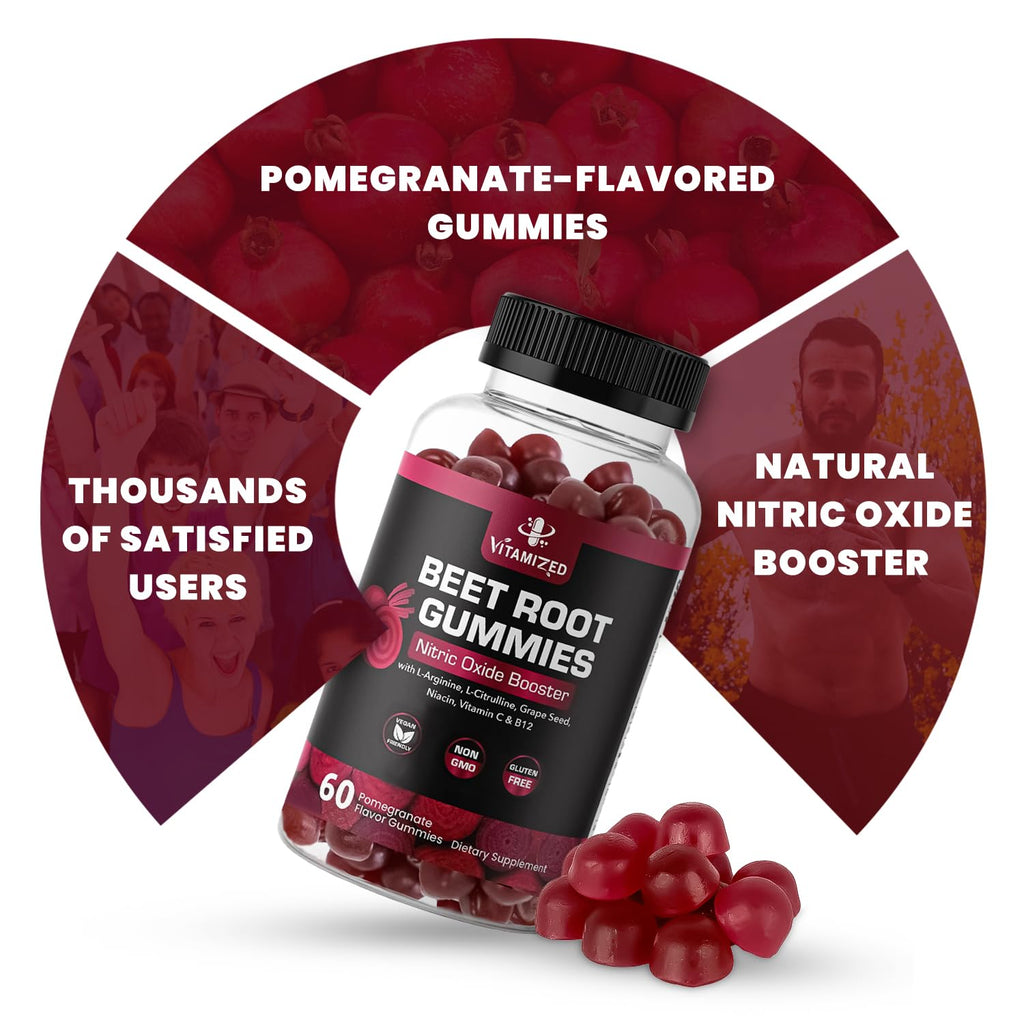 Vitamized Beet Root chewable supplement side view