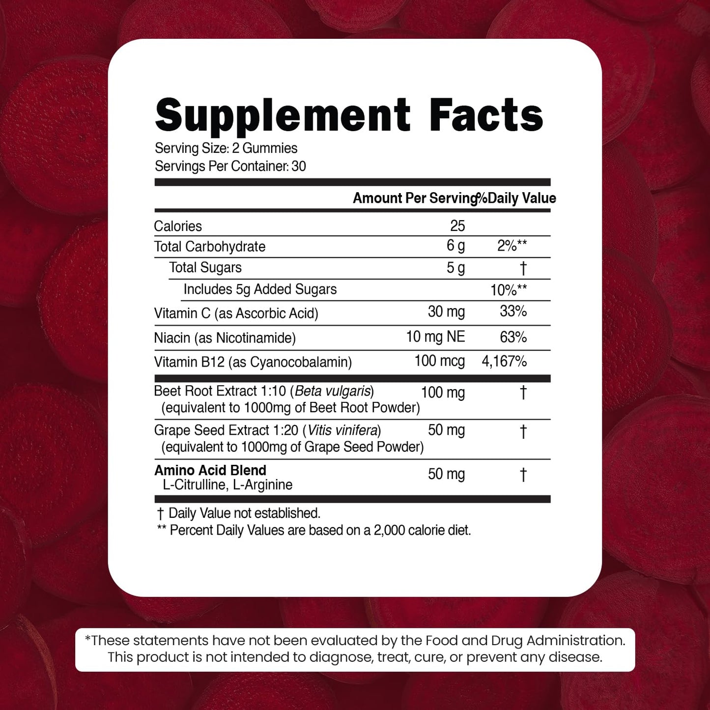 Vitamized Beet Root heart chews packaging design