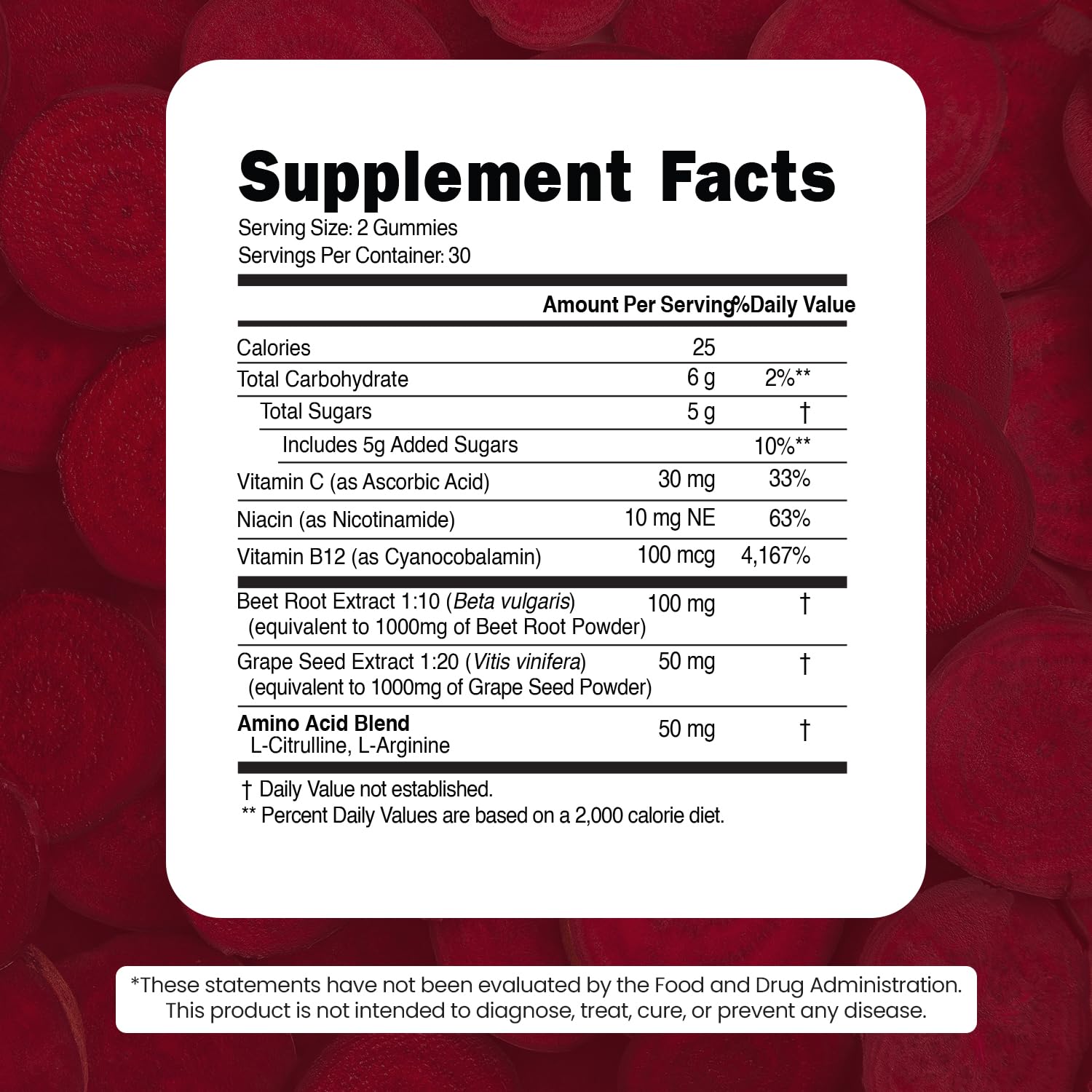 Vitamized Beet Root heart chews packaging design