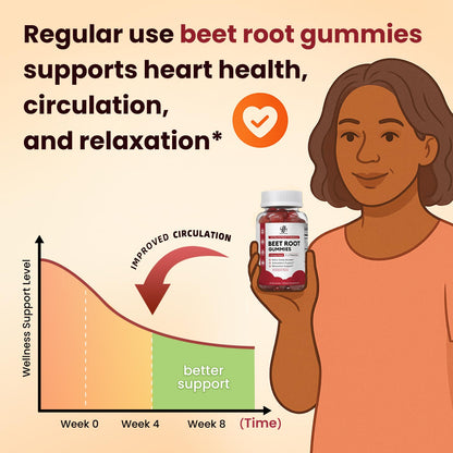 Imatchme Beet Root Gummies side view showing ingredients