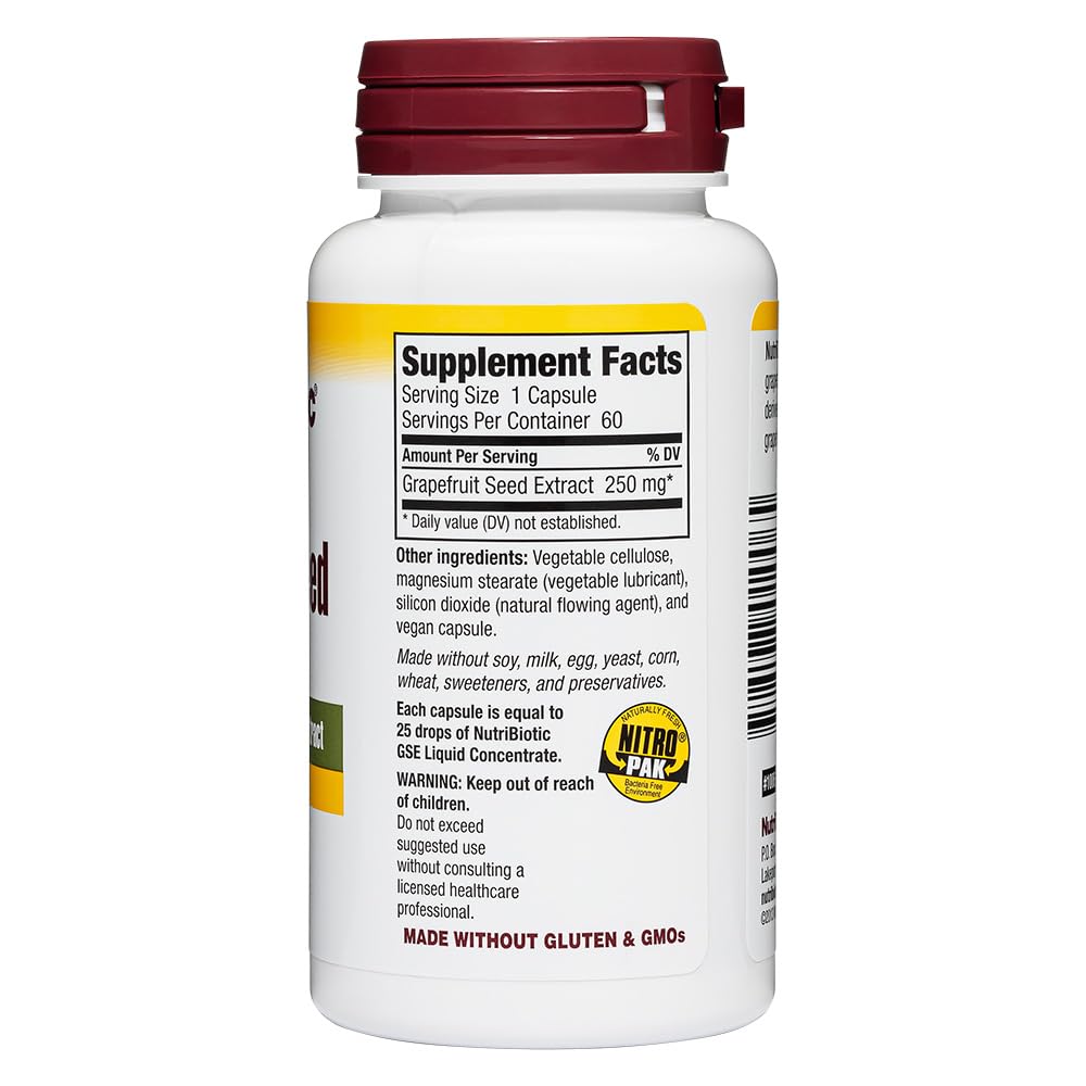 NutriBiotic Grapefruit Seed Extract bottle in consumer setting
