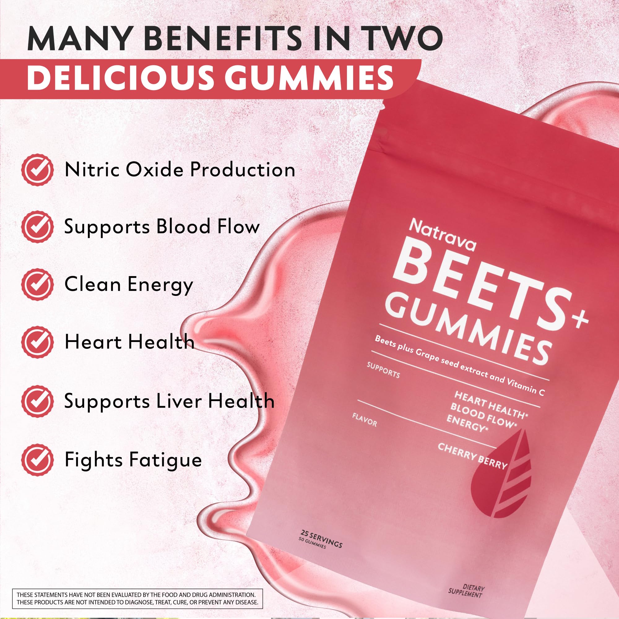 Natrava Beets Plus supplement facts label and ingredients