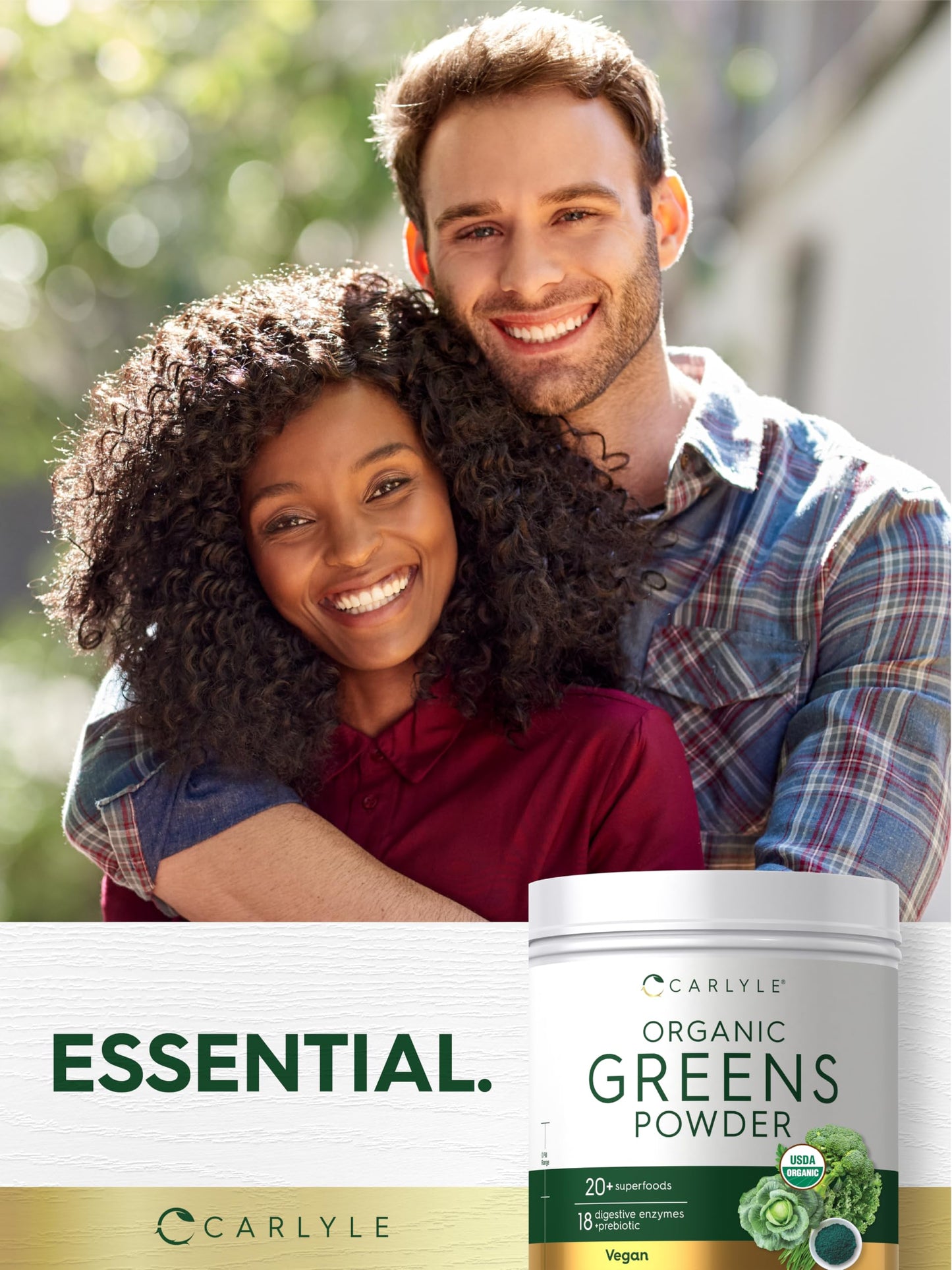 Authentic USA imported Carlyle organic greens container