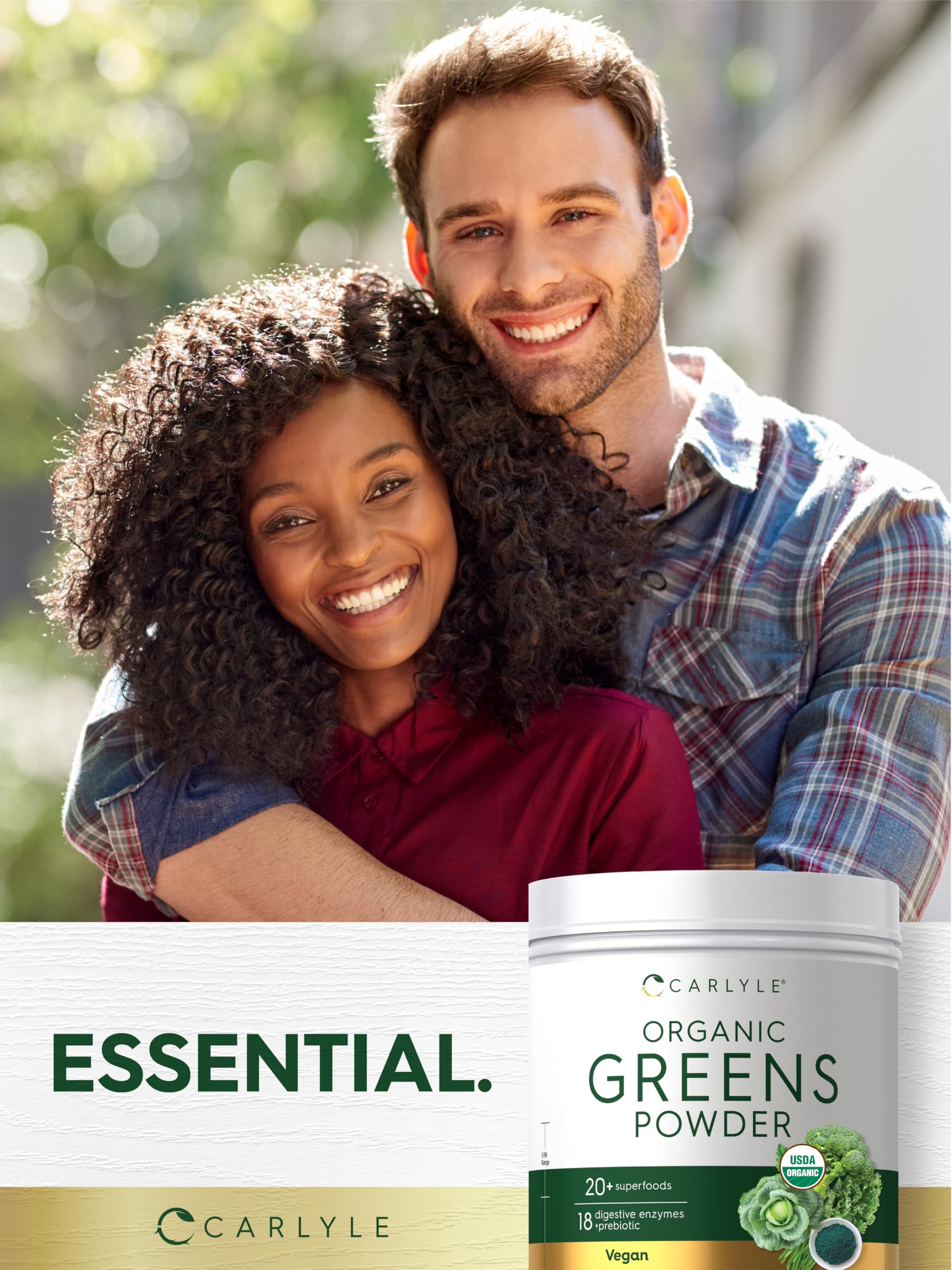 Authentic USA imported Carlyle organic greens container
