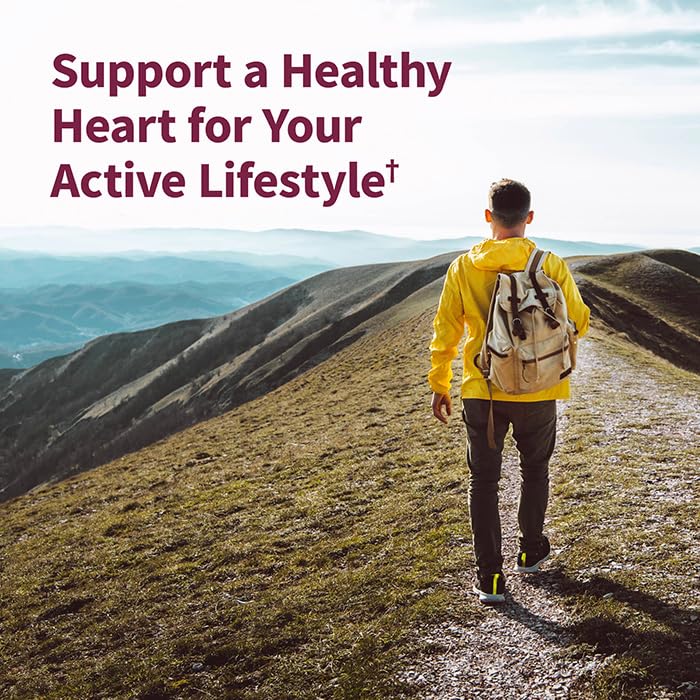 Side view of Garden of Life heart health supplement bottle