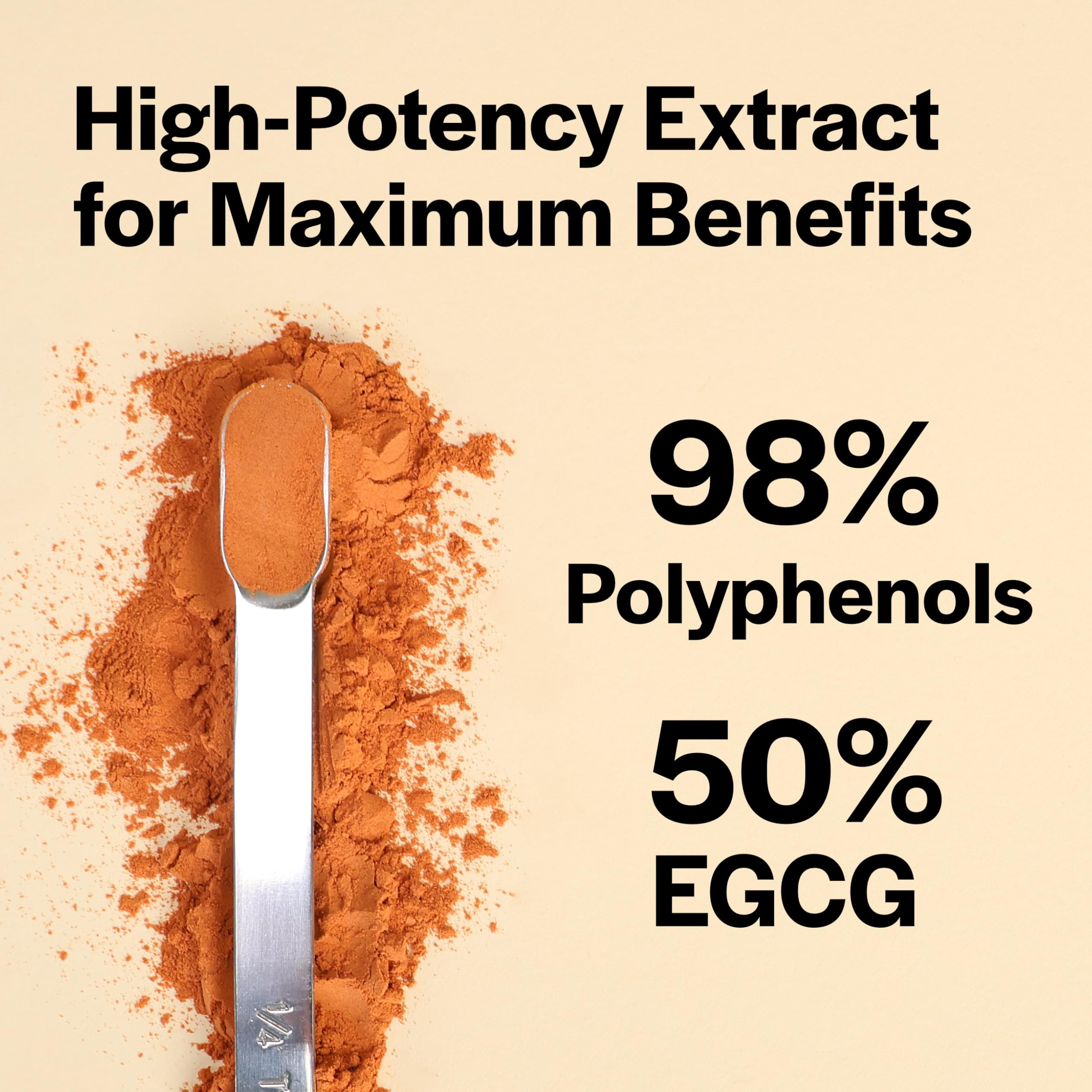 Xalya Green Tea Extract Powder nutritional information label