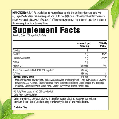 Applied Nutrition Green Tea Fat Burner 90 count liquid soft gels