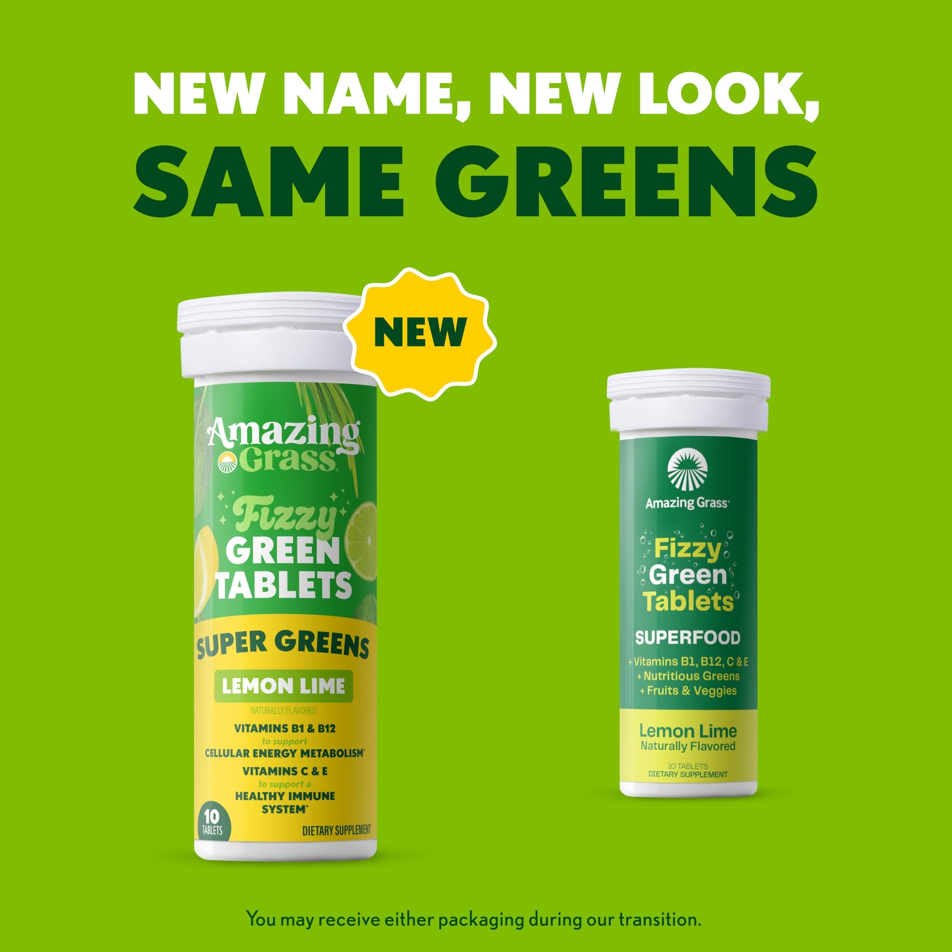 Amazing Grass green superfood drink in a clear glass