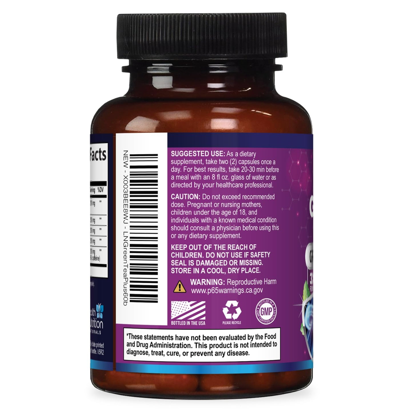 Health Nutrition Naturals antioxidant support supplement 60 count