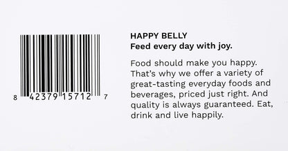 Close up of Happy Belly natural green tea bags