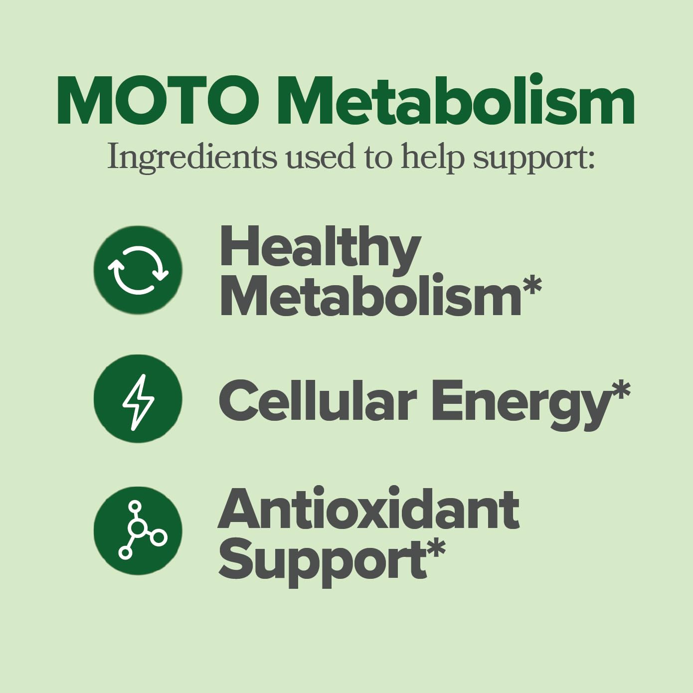 O Positiv Moto vegan metabolism support capsules label details