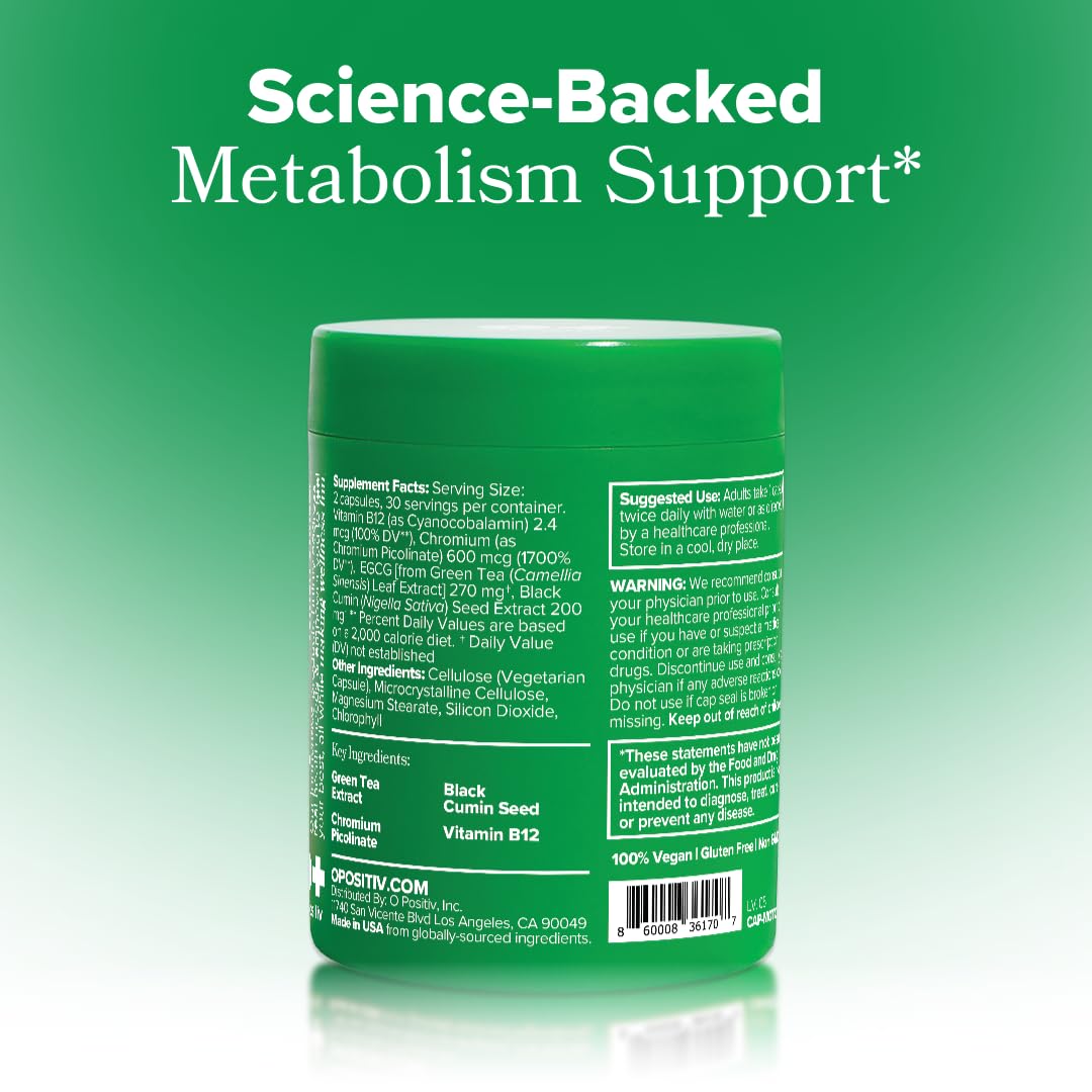 O Positiv Moto vegan capsules for female metabolic health