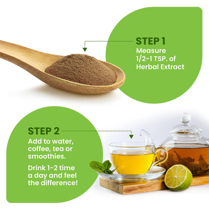 Organic Fo-Ti Root Powder concentrated extract label details