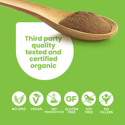 Complimentary bamboo spoon included with He Shou Wu powder