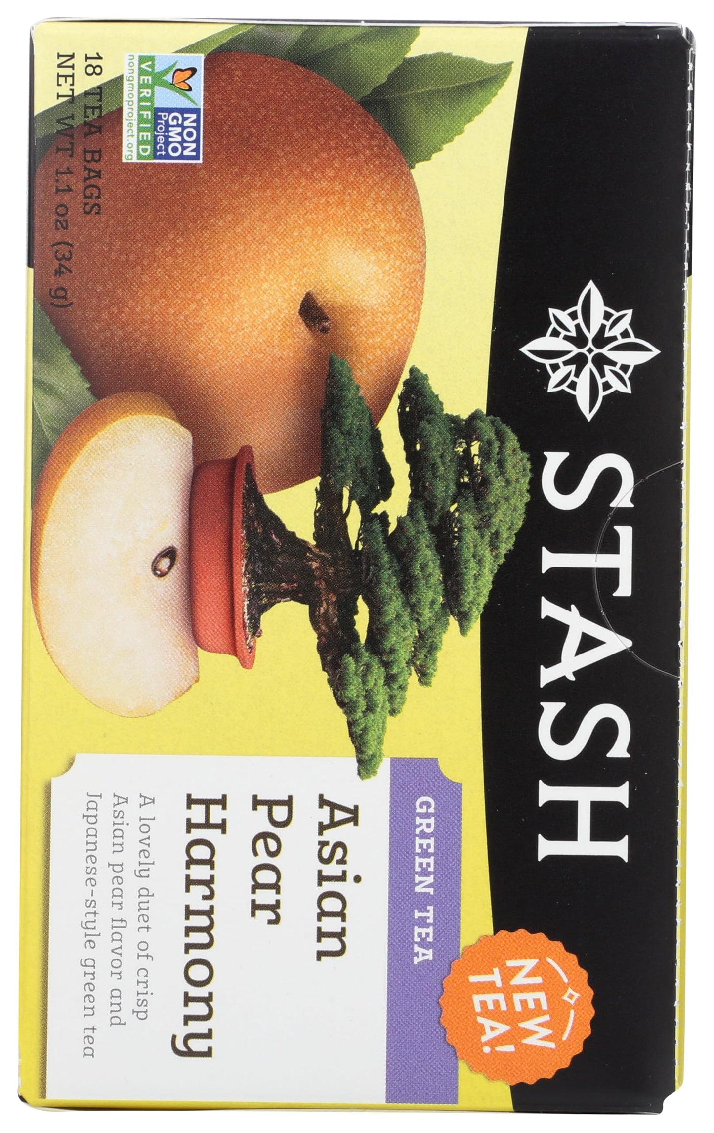 Stash Tea Asian Pear Harmony tea bag in a cup