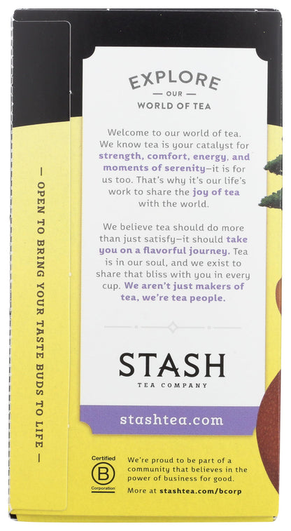 Stash Tea Asian Pear Harmony green tea leaves and pear garnish