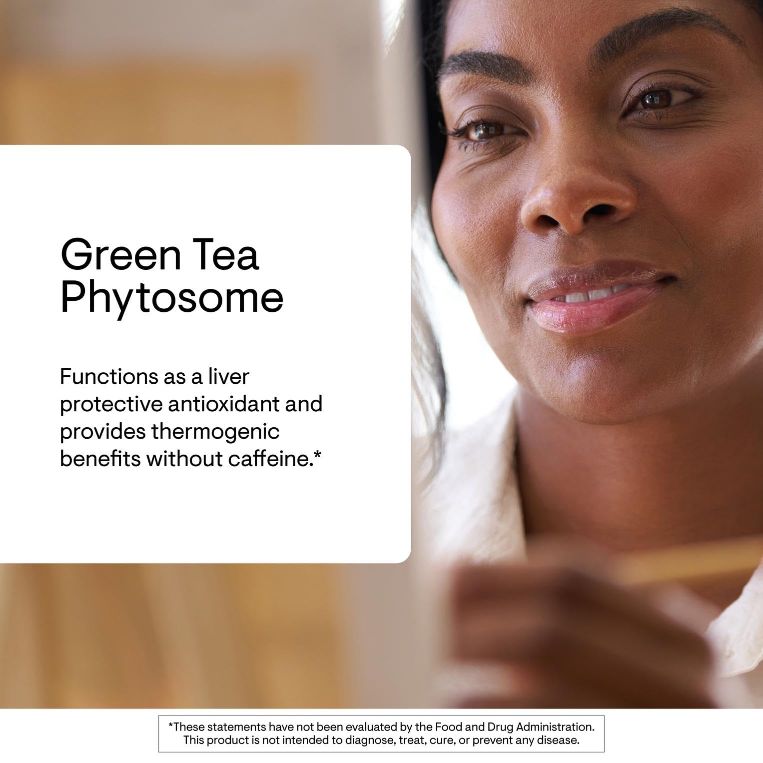 Thorne Green Tea Phytosome capsules bottle side view