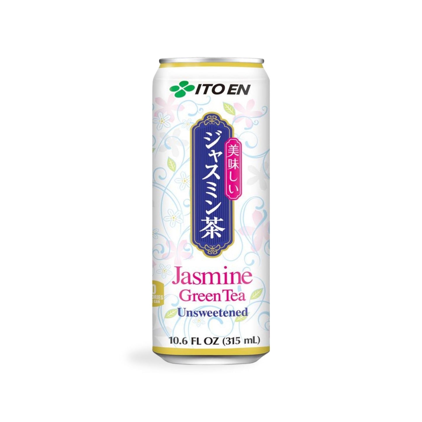 Ito En jasmine green tea unsweetened nutritional label details