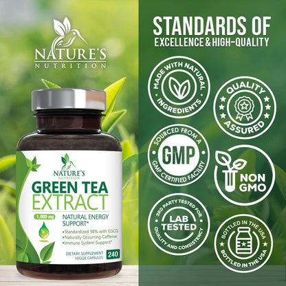 Nature's Nutrition high potency EGCG and polyphenol profile