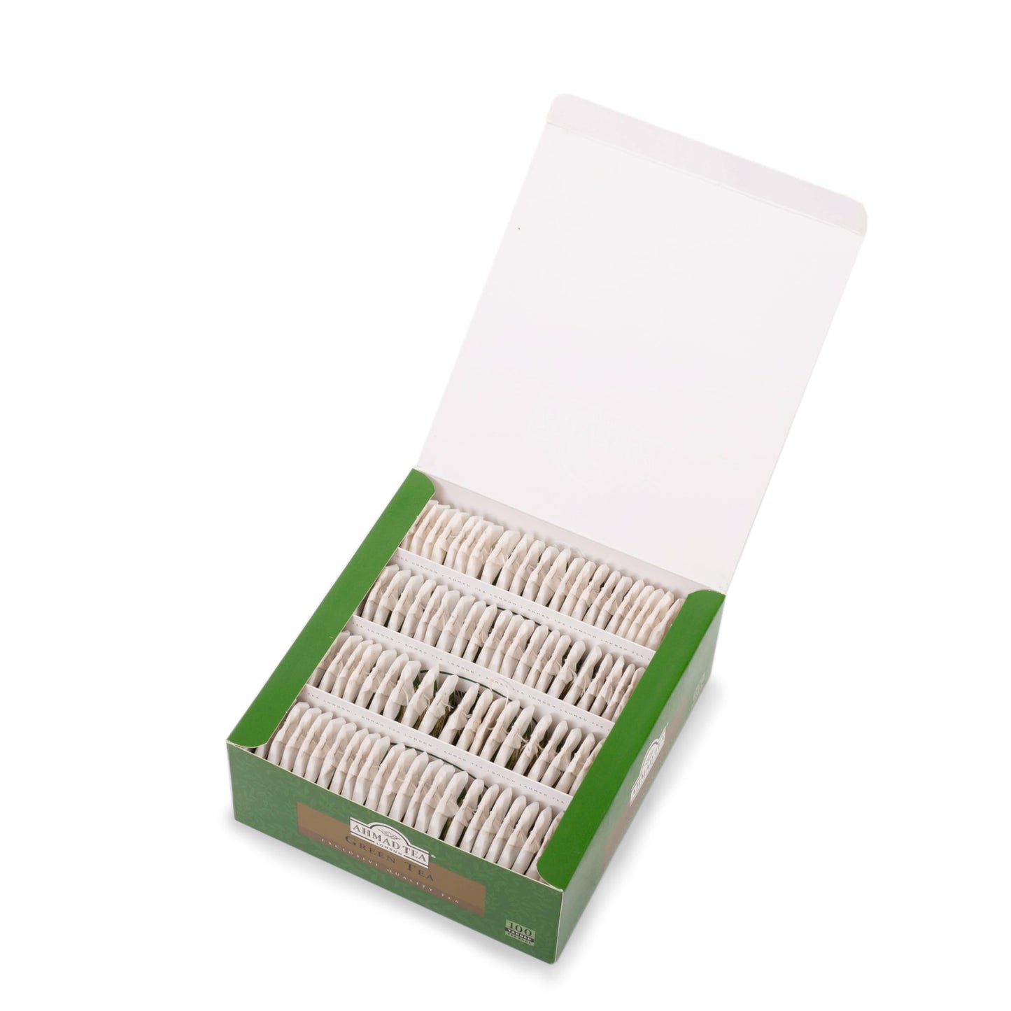 Ahmad Tea Green Tea package branding and leaf design