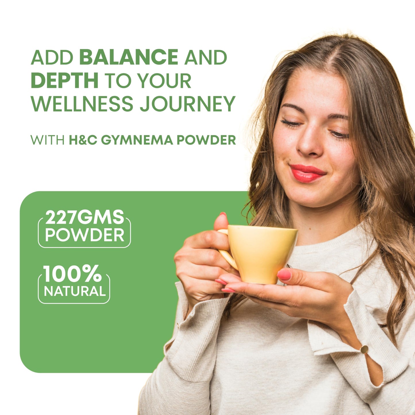 Back label of H&C Gurmar Leaves dietary supplement with usage directions