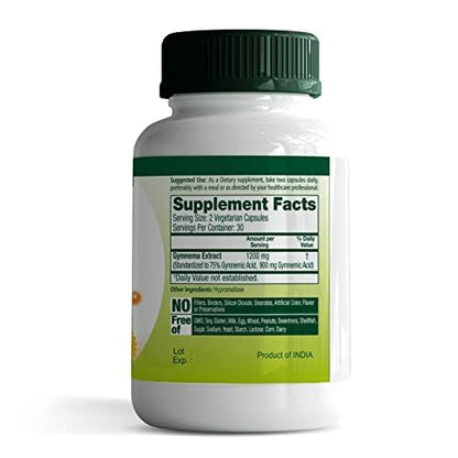 Authentic Roar To Life Gymnema Sylvestre capsule count and standardisation information