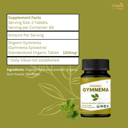 Organic Spree Gymnema Sylvestre supplement for healthy sugar metabolism support