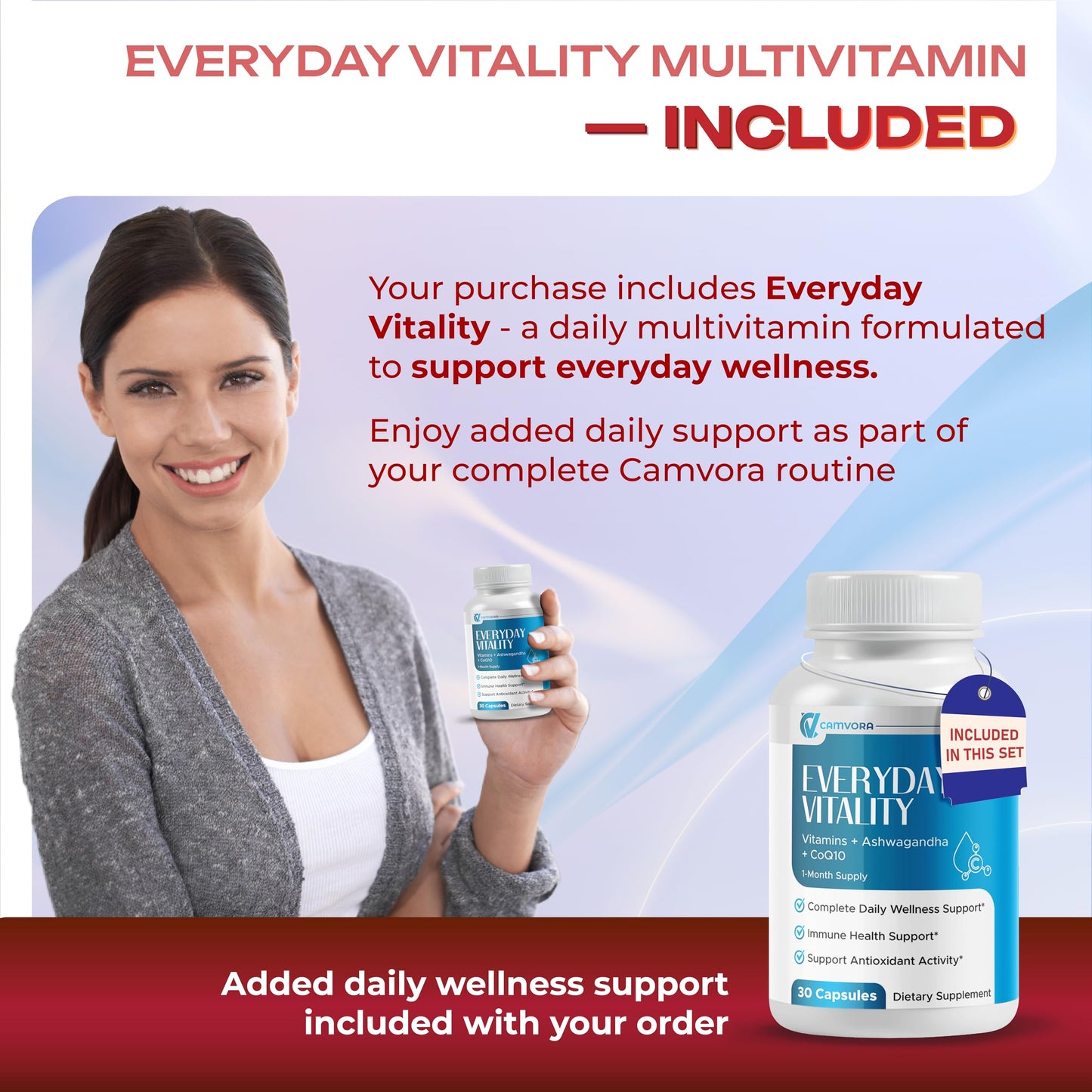 Side view of Camvora Super Berberine dietary supplement for digestive balance