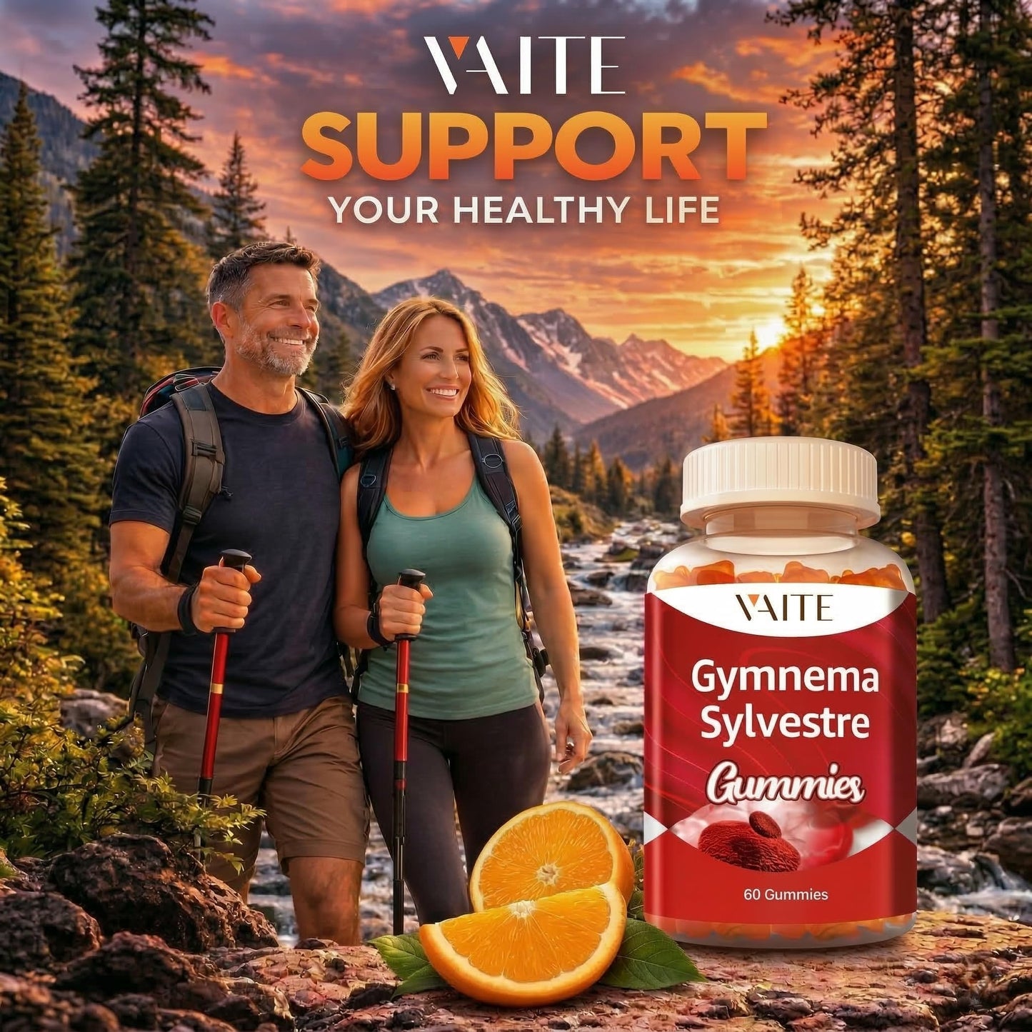 VAITE authentic USA imported wellness supplements bottle showcasing premium vegan friendly ingredients