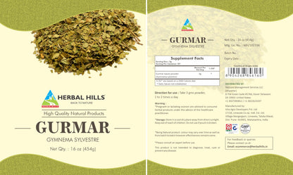 Herbal Hills authentic Ayurvedic wellness powder in a measuring spoon