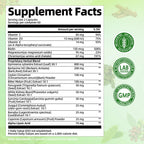 Seventeen in one herbal blend supplement with berberine and cinnamon product bottle side angle