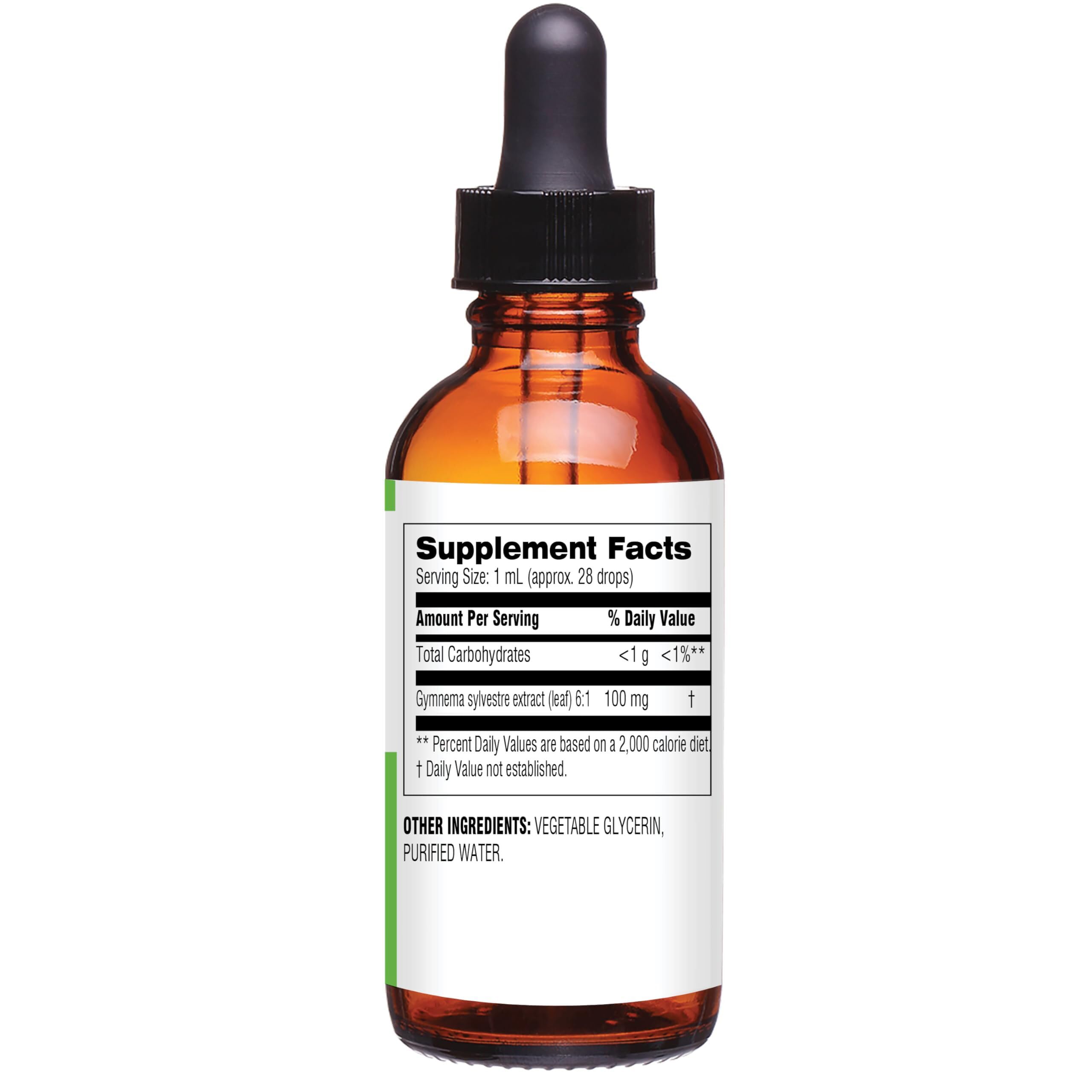 Botanic Choice Gymnema Sylvestre alcohol free herbal drops dropper application visual