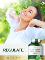 Advanced Ayurvedic herbal formula by Carlyle showing certified laboratory tested seal