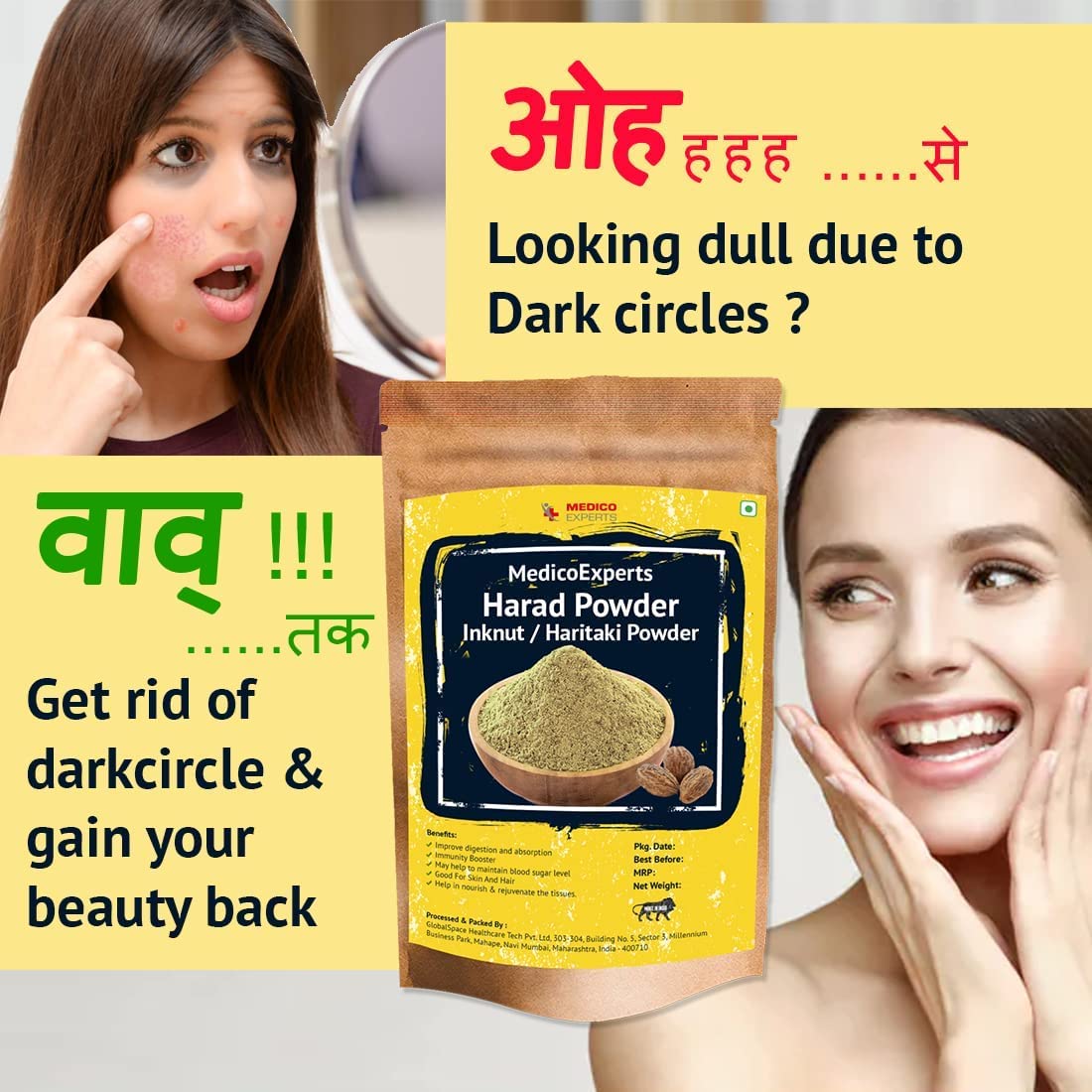 Organic Haritaki powder for digestive support