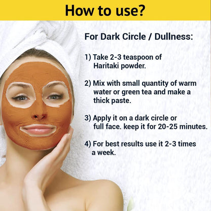 Harad powder used for DIY face mask preparation