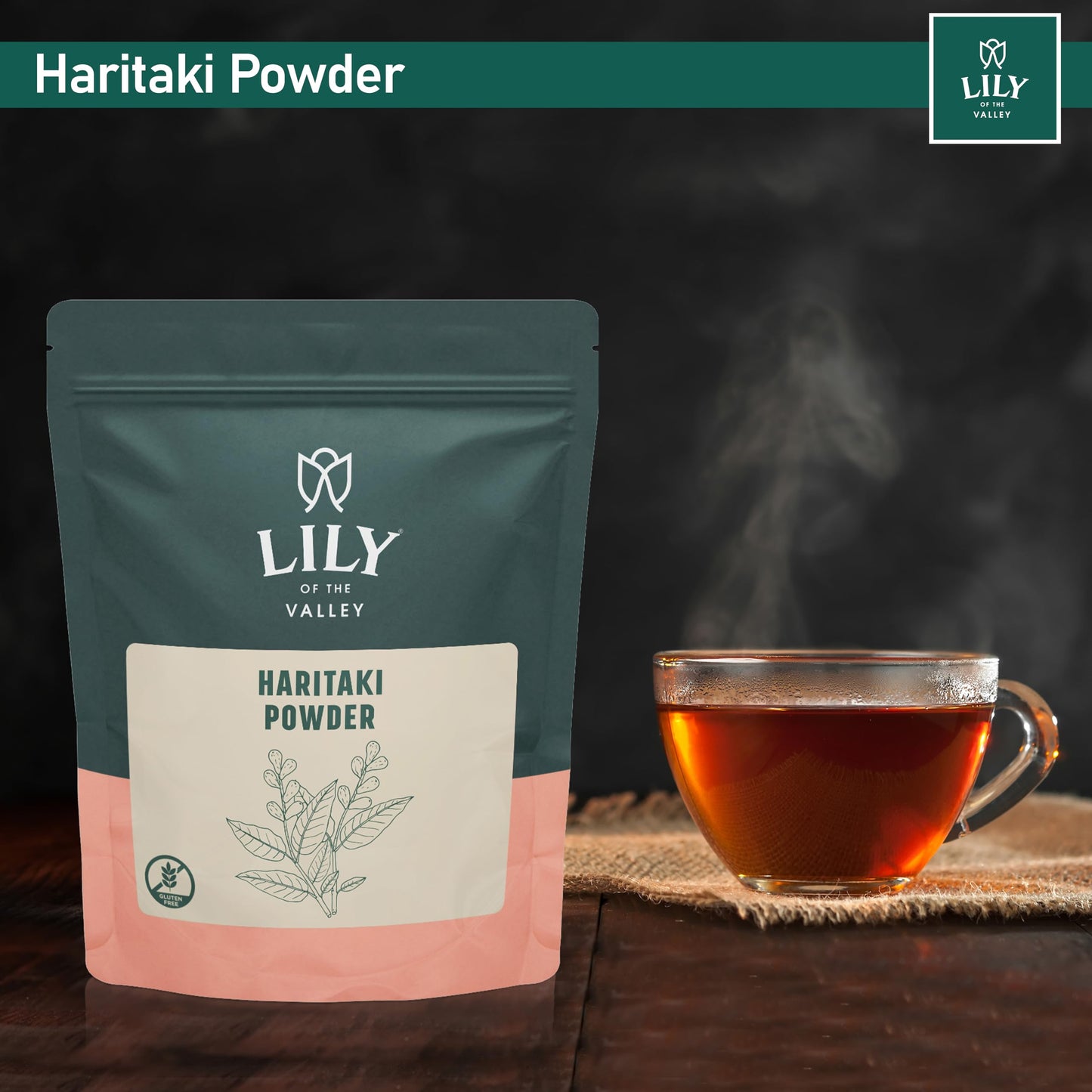 Natural vegan Haritaki powder for digestive support