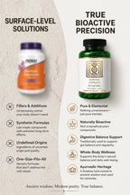 Side profile of Quadraaura Haritaki 90 count bottle