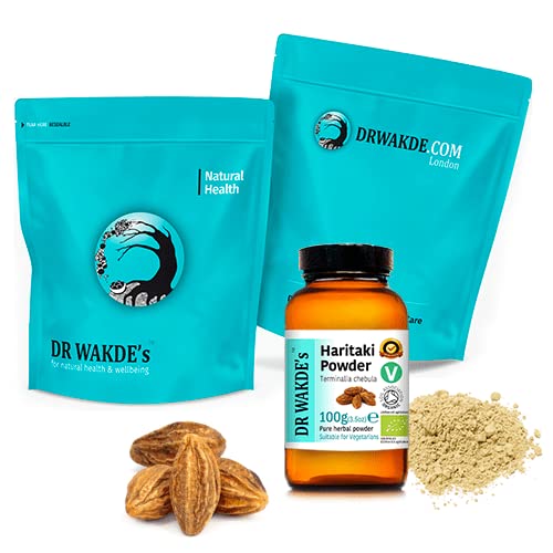 DR WAKDE'S Terminalia Chebula Hirda powder ingredients list and nutritional supplement facts panel