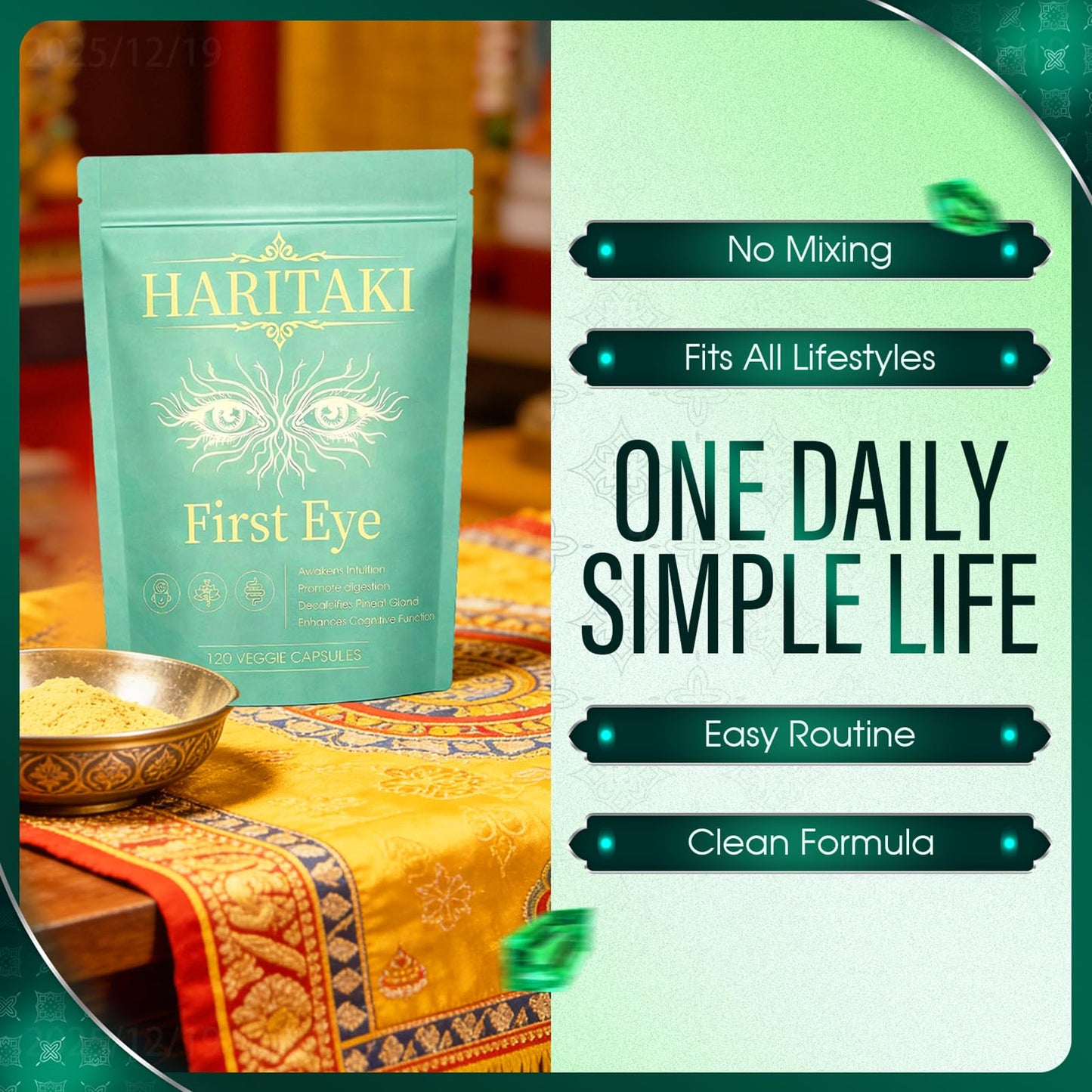 DoseOfQuiet Haritaki First Eye supplement nutritional information