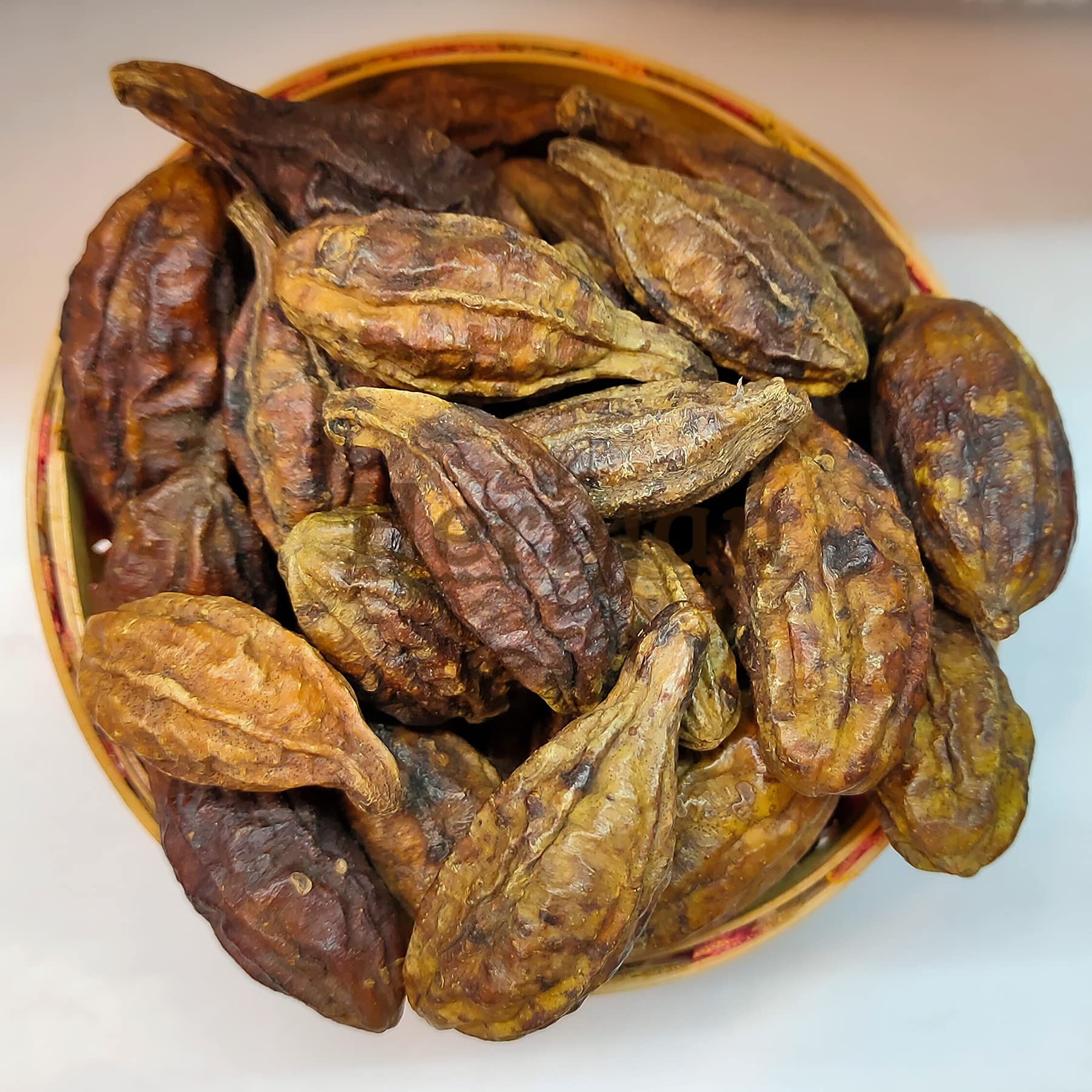 Close up view of Heriyan premium quality dried Terminalia Chebula fruit